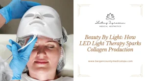 woman getting light therapy